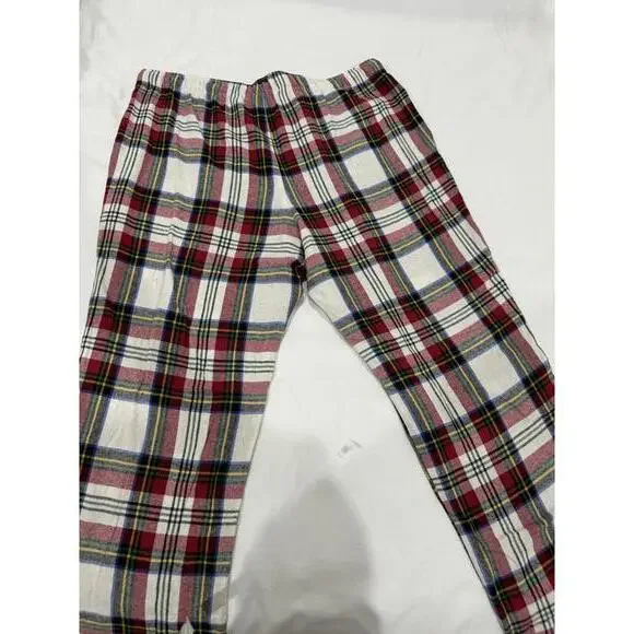 Old Navy Plaid Flannel Drawstring Cotton Pajama Pants- Size Large - Picture 3 of 7